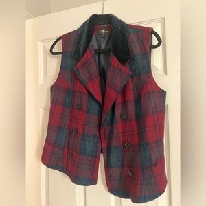 Vintage women’s plaid vest